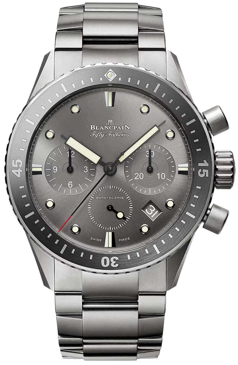 Blancpain Fifty Fathoms Bathyscaphe Titanium Men's Watch - Premium Luxury Product
