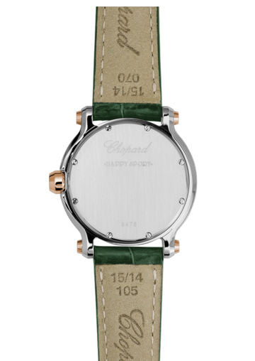 Chopard Happy Sport Stainlees steel and18K Rose Gold & Diamonds Ladies Watch - Premium Luxury Product