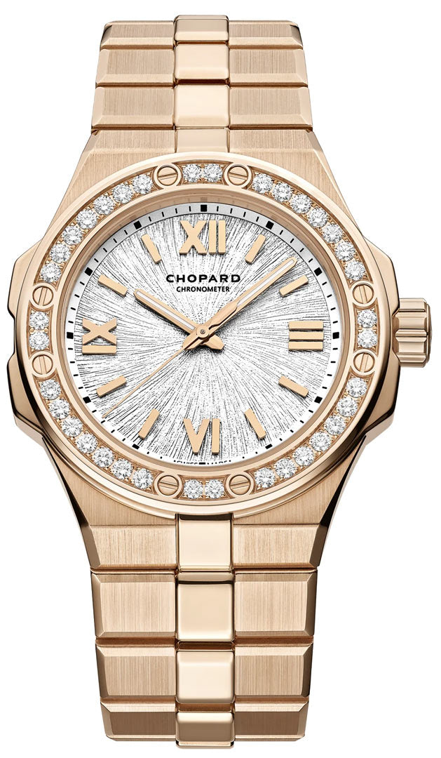 Chopard Alpine Eagle 18kt Rose Gold Diamond Lady's Watch - Premium Luxury Product