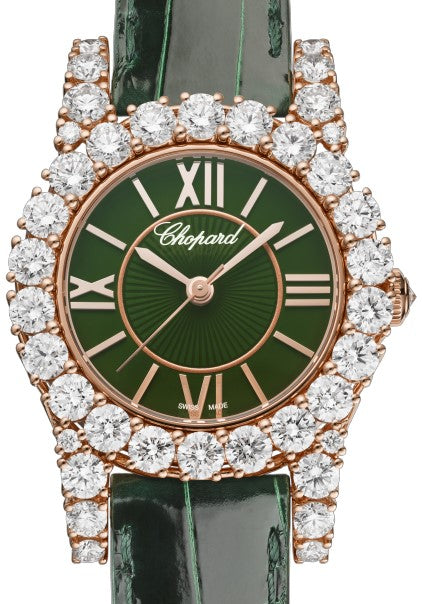 Chopard L’Heure Du Diamant Round Small 18K Rose Gold & Diamonds Ladies Watch - Premium Luxury Product