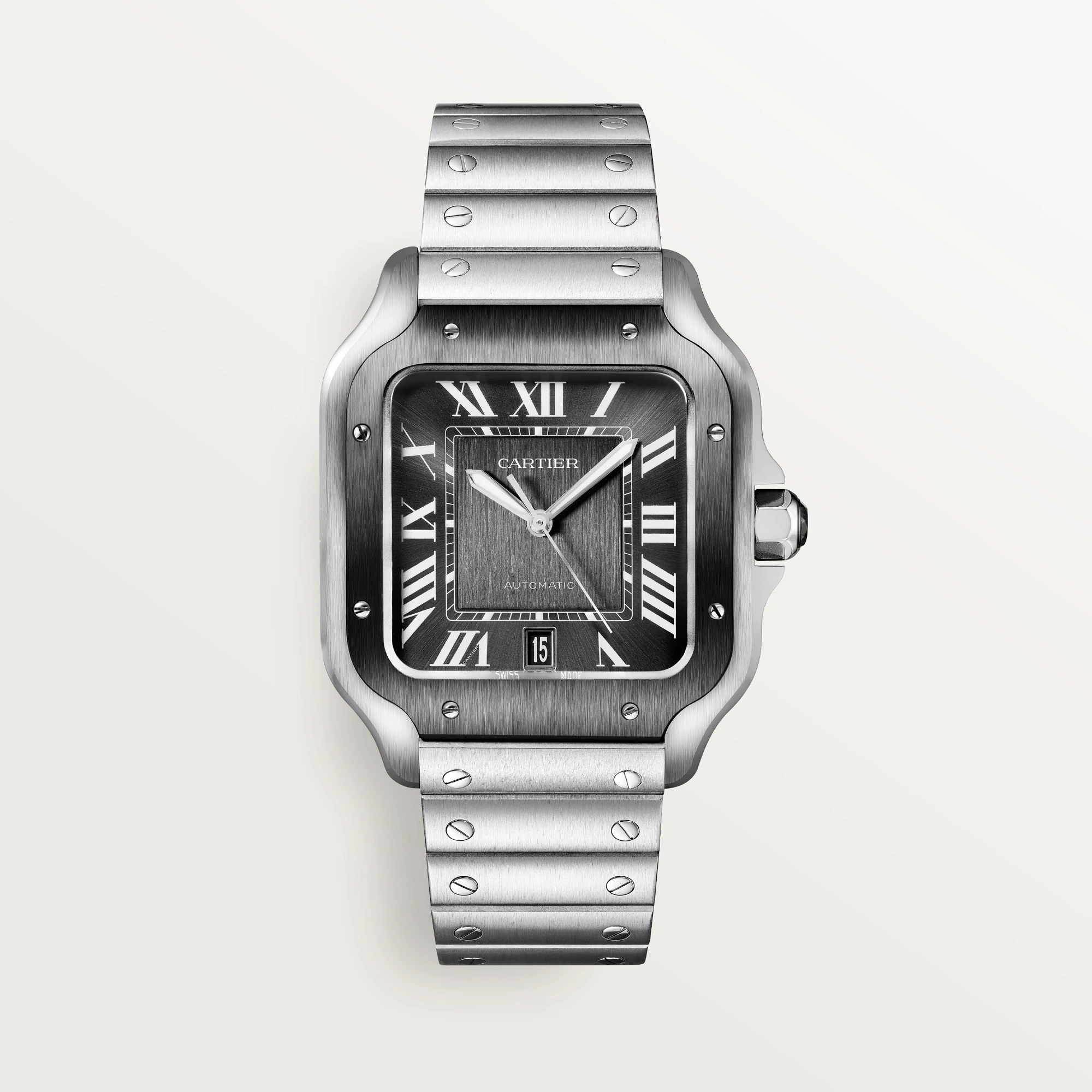Cartier Santos Stainless Steel Men's Watch - Premium Luxury Product