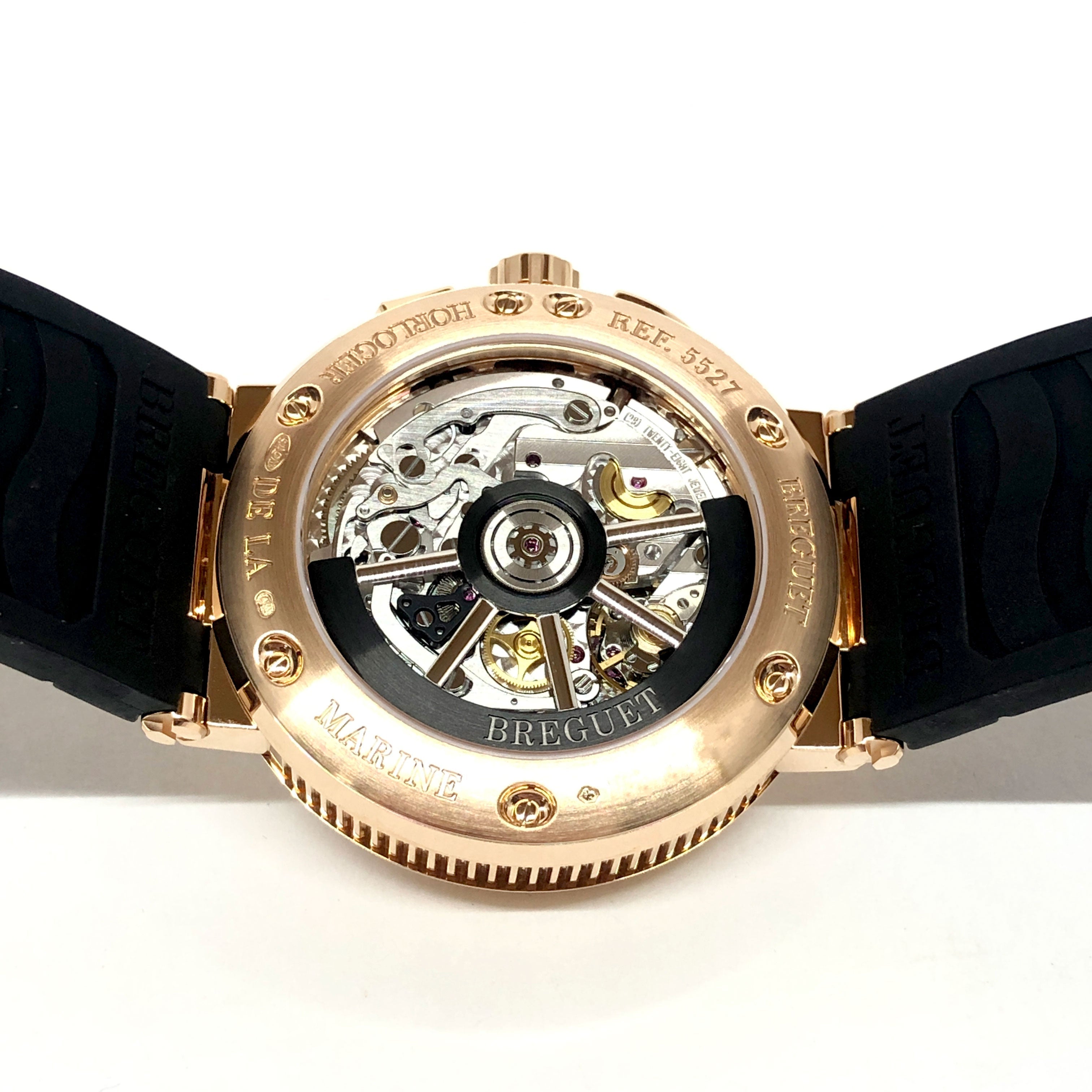 Breguet Marine 5527 Chronograph 18K Rose Gold Men's Watch - Premium Luxury Product