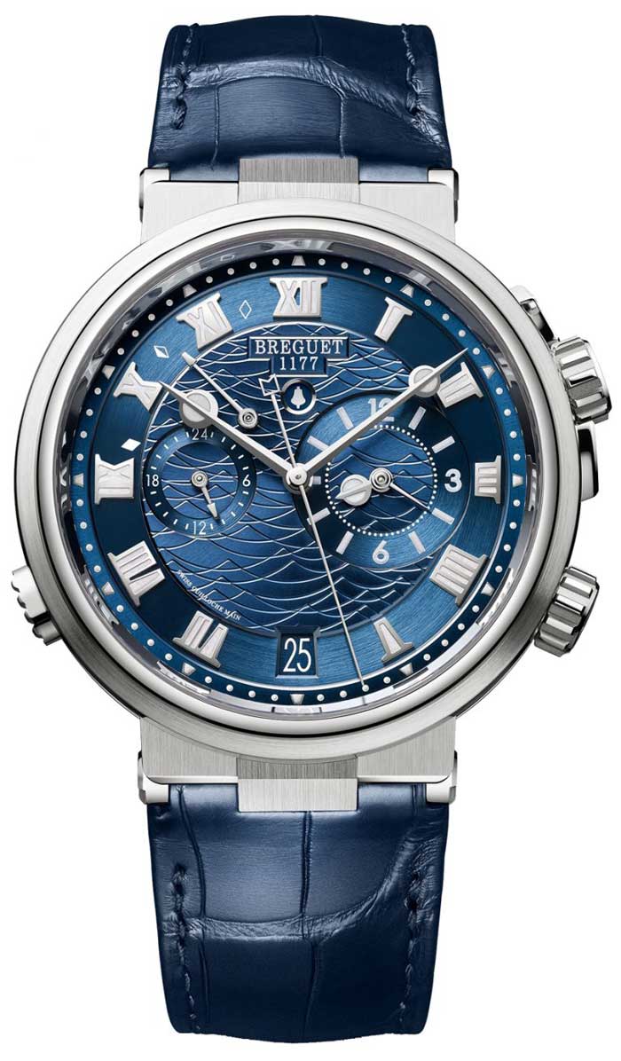 Breguet Marine 5547 Marine Alarme Musicale 18K White Gold Men's Watch - Premium Luxury Product