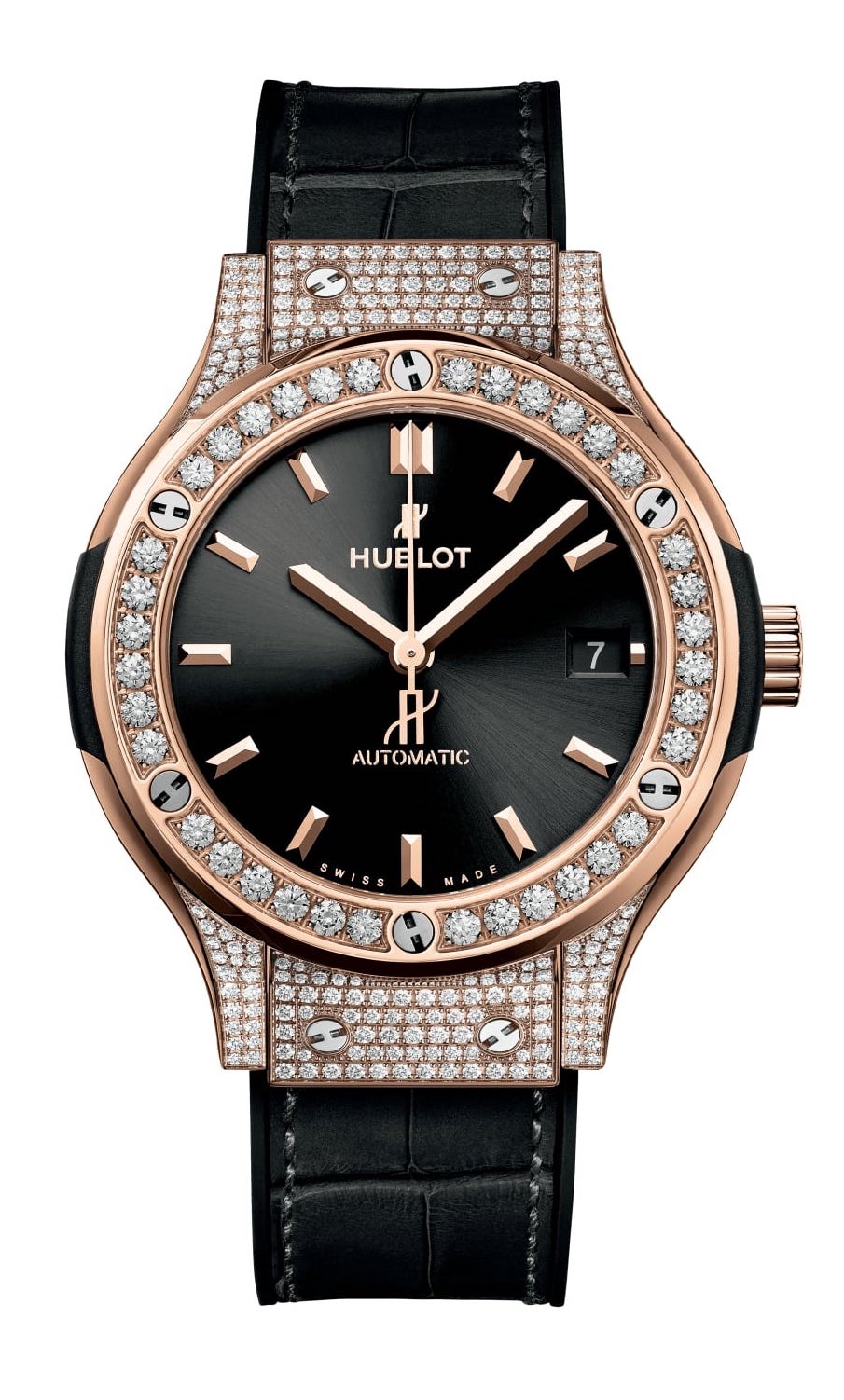 Hublot Classic Fusion 18K King Gold & Diamonds Unisex Watch - Premium Luxury Product