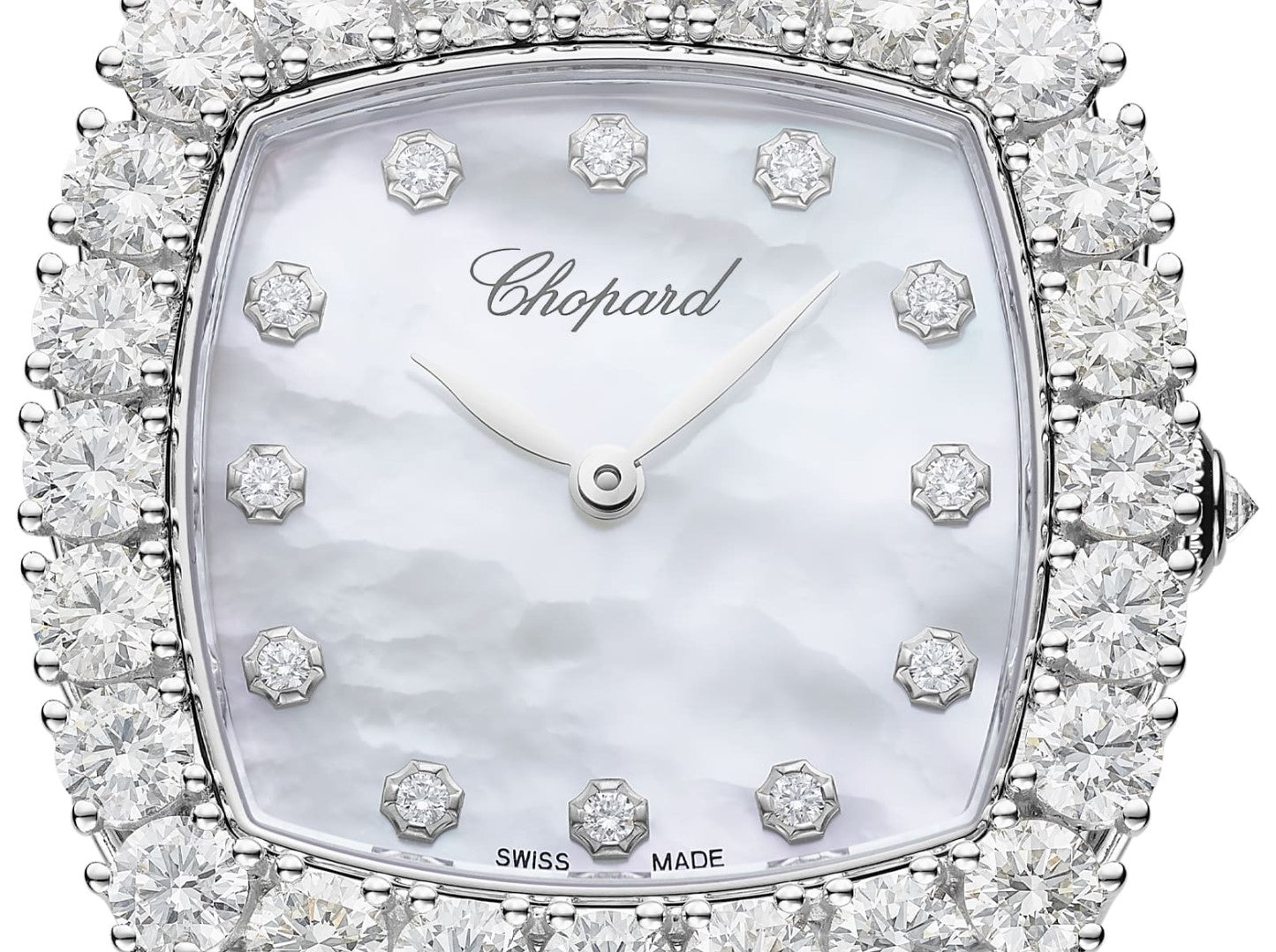 Chopard L’Heure Du Diamant 18K White Gold & Diamonds Ladies Watch - Premium Luxury Product