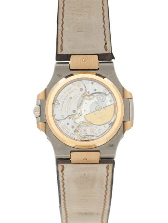 Patek Philippe Nautilus 18K Rose Gold & 18K White Gold Mens Watch