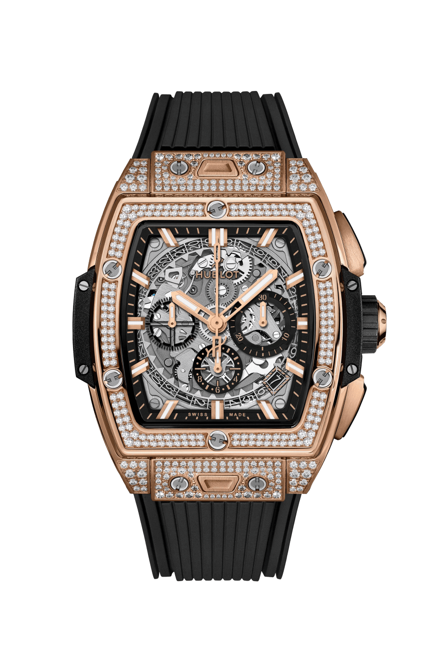 Hublot Spirit of Big Bang Chronograph 18K King Gold & Diamonds Man's Watch - Premium Luxury Product