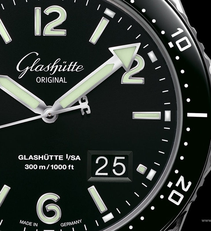 Glashutte Original Spezialist SeaQ Panorama Date Stainless steel Men's Watch - Premium Luxury Product