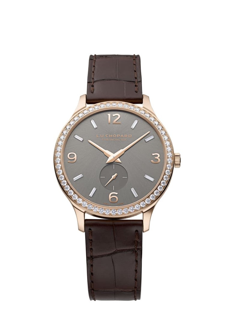 Chopard L.U.C XPS Elegance Ethical 18K Rose Gold & Diamonds Men`s Watch - Premium Luxury Product