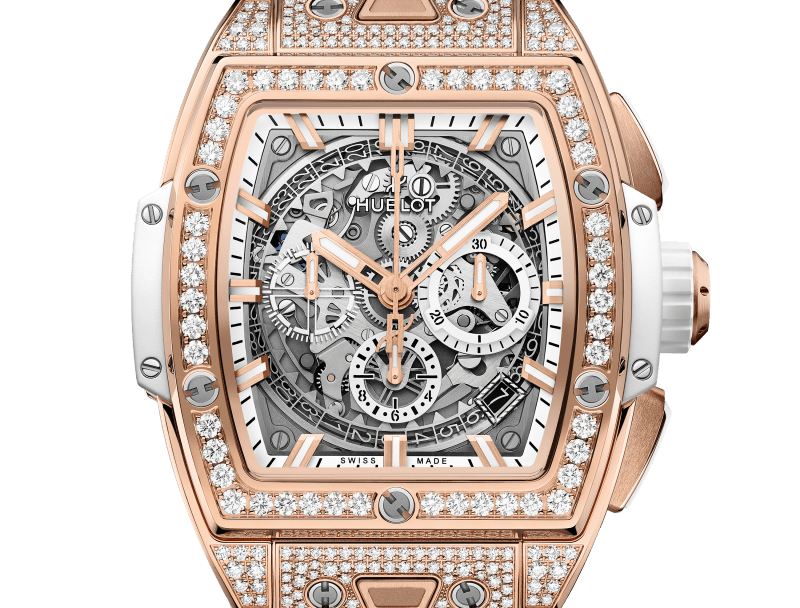 Hublot Spirit of Big Bang Chronograph 18K King Gold & Diamonds Man's Watch - Premium Luxury Product