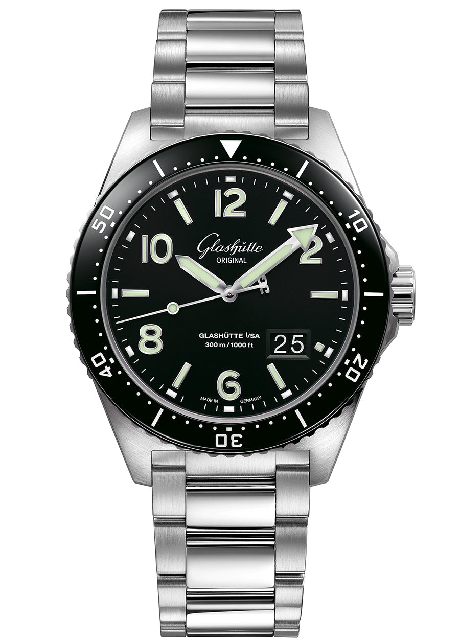 Glashutte Original Spezialist SeaQ Panorama Date Stainless steel Men's Watch - Premium Luxury Product