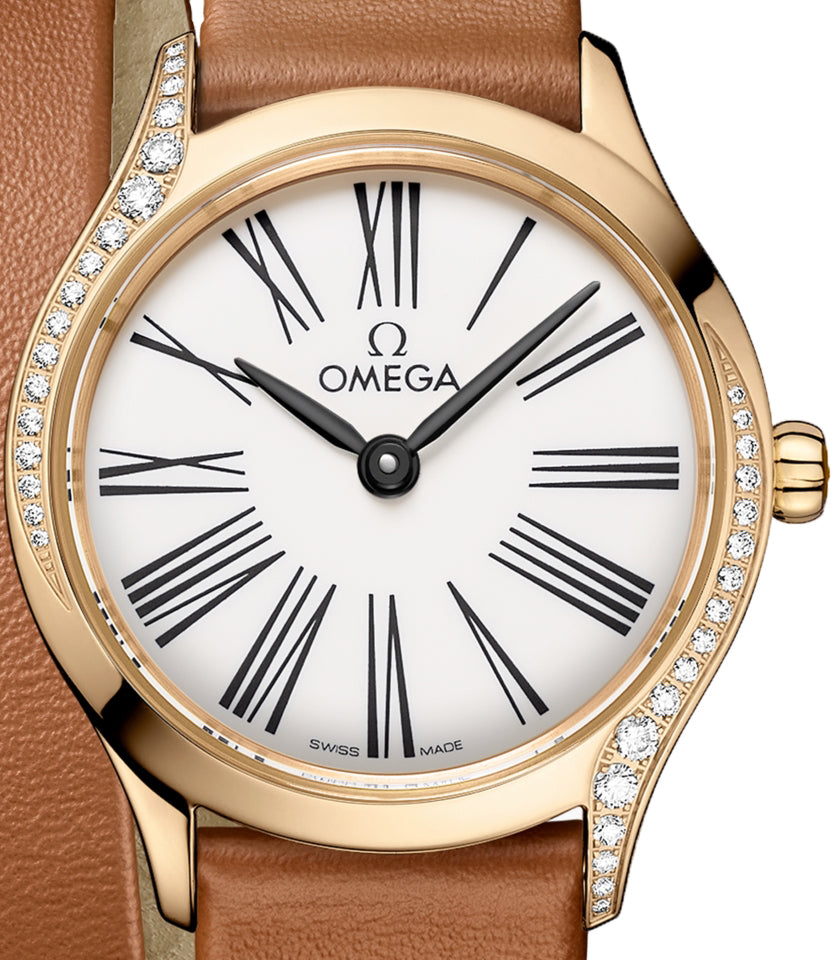 Omega De ville Mini Trésor 18K Moonshine™ Gold & Diamonds Lady's Watch - Premium Luxury Product