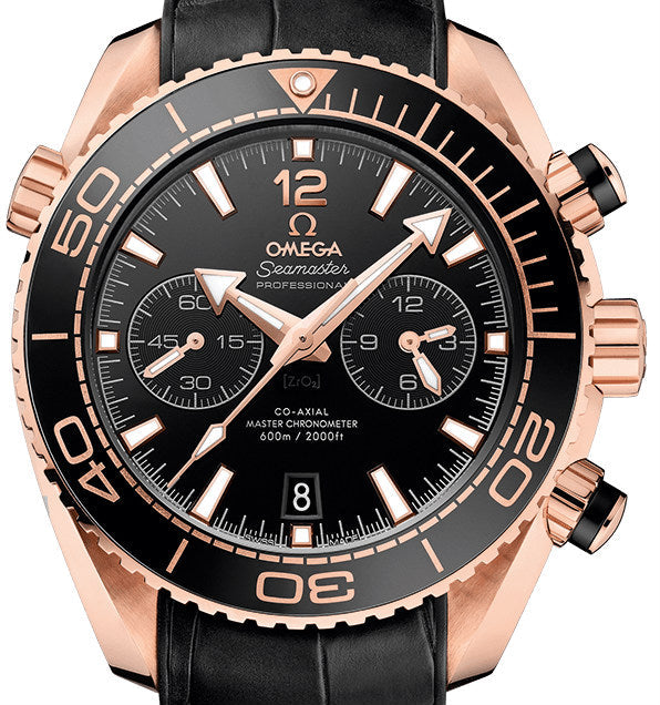 Omega Seamaster Planeta Ocean Chronograph 18K Sedna™ gold & Ceramic Men's Watch - Premium Luxury Product