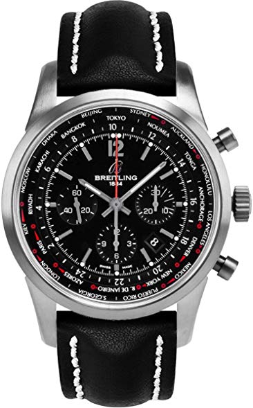 Breitling Transocean Chronograph Unitime Stainless steel Men's Watch - Premium Luxury Product