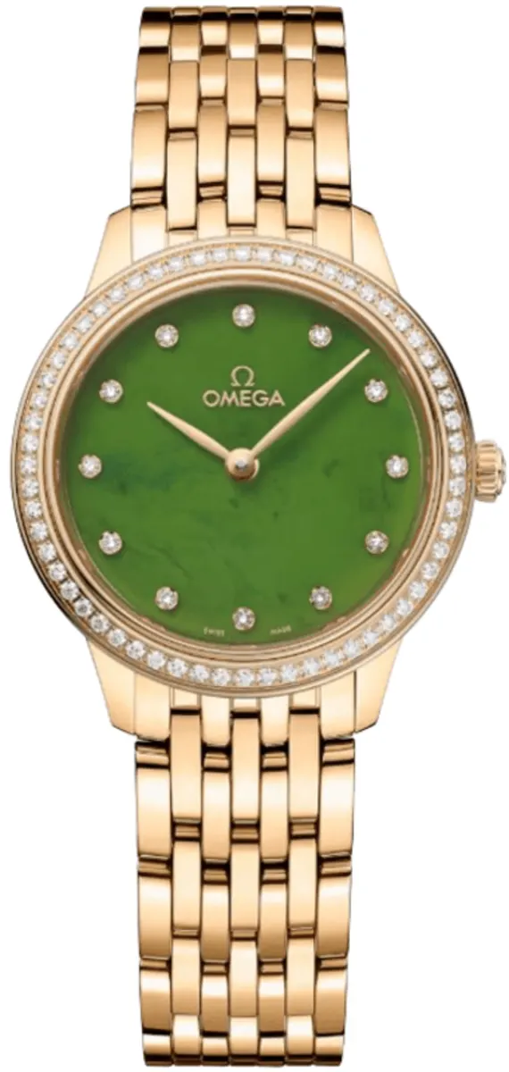 Omega De ville Prestige 18K Yellow Gold & Diamonds Lady's Watch - Premium Luxury Product