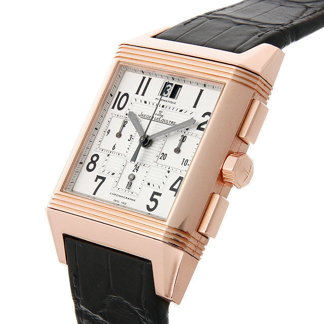 Jaeger-LeCoultre Reverso Squadra Chronograph GMT 18K Rose Gold Men's Watch - Premium Luxury Product