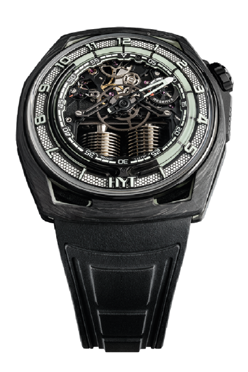 HYT Hastroid White Neon Carbon & Tec Light©  Men's Watch - Premium Luxury Product