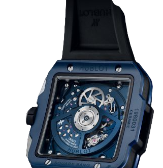 Hublot Square Bang Chronograph Blue Ceramic Men's Watch - Premium Luxury Product