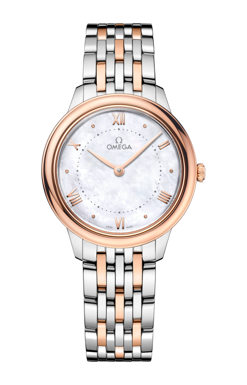 Omega De ville Prestige Stainless steel & 18K Sedna™ Gold Lady's Watch - Premium Luxury Product