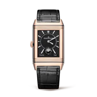 Jaeger-Lecoultre Reverso Classic Duoface Small Seconds 18K Rose Gold Men's Watch - Premium Luxury Product