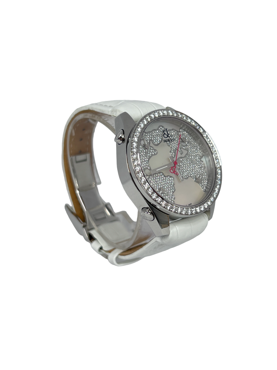 Jacob &amp; Co Five Time Zone Stainless Steel and White Diamonds Watch - Premium Luxury Product