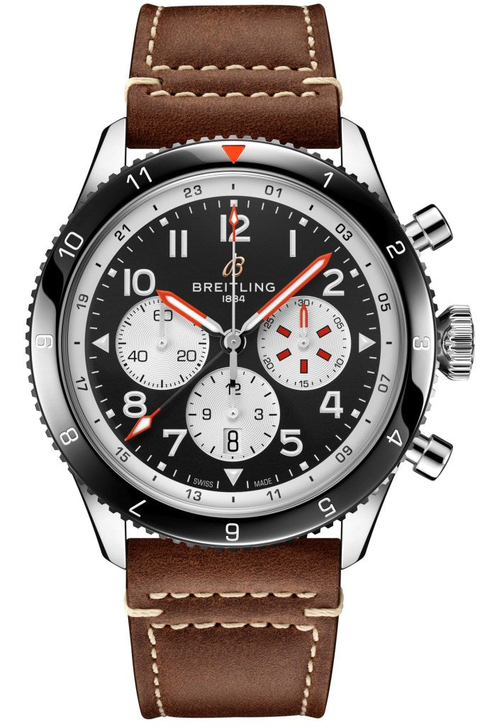 Breitling Super AVI Stainless Steel Men's Watch - Premium Luxury Product