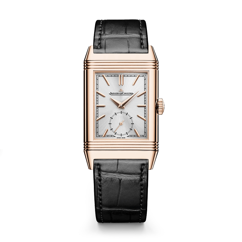 Jaeger-Lecoultre Reverso Tribute Monoface Small Seconds 18K Rose Gold Men's Watch - Premium Luxury Product