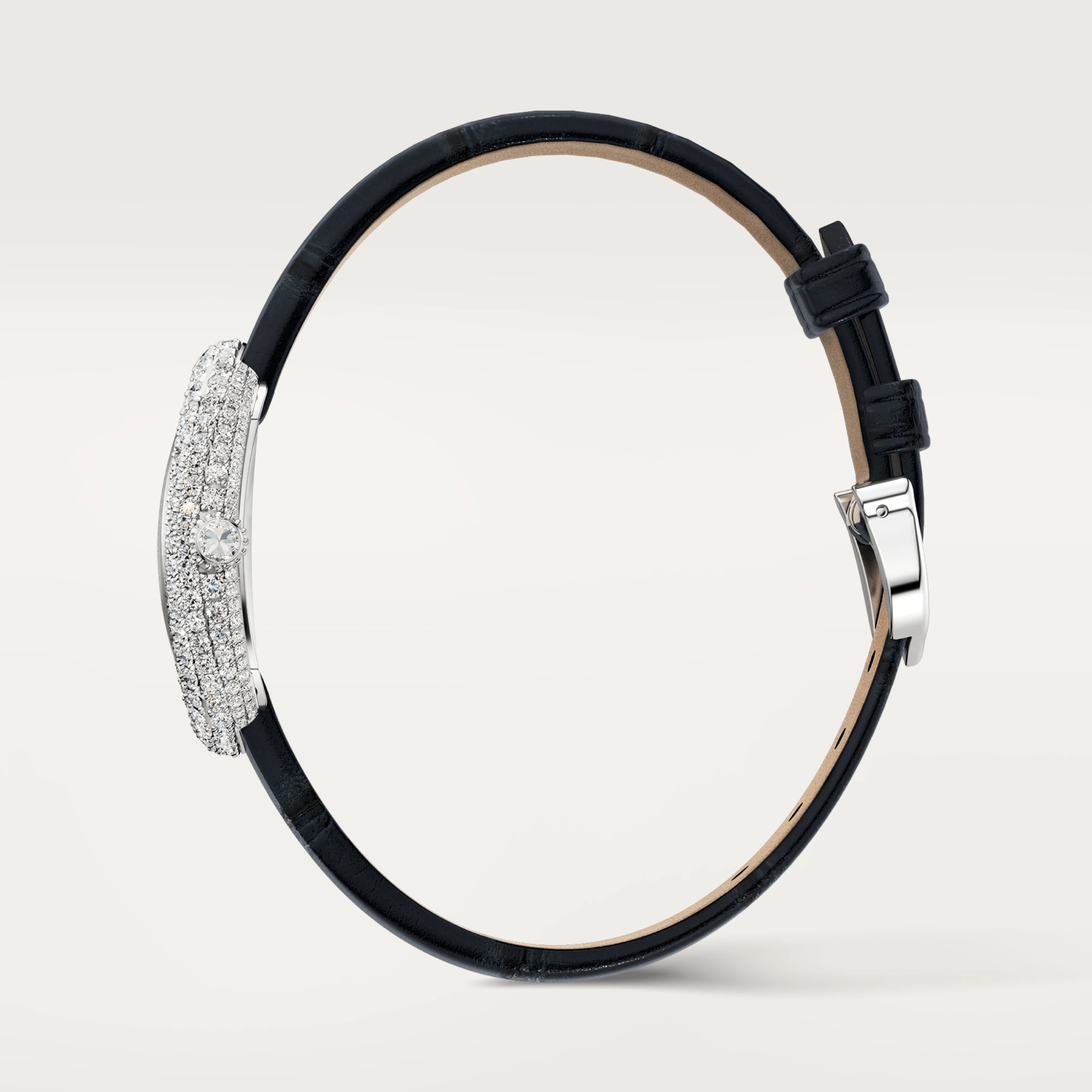 Cartier Baignoire 18K black Gold & Diamonds Ladies Watch - Premium Luxury Product