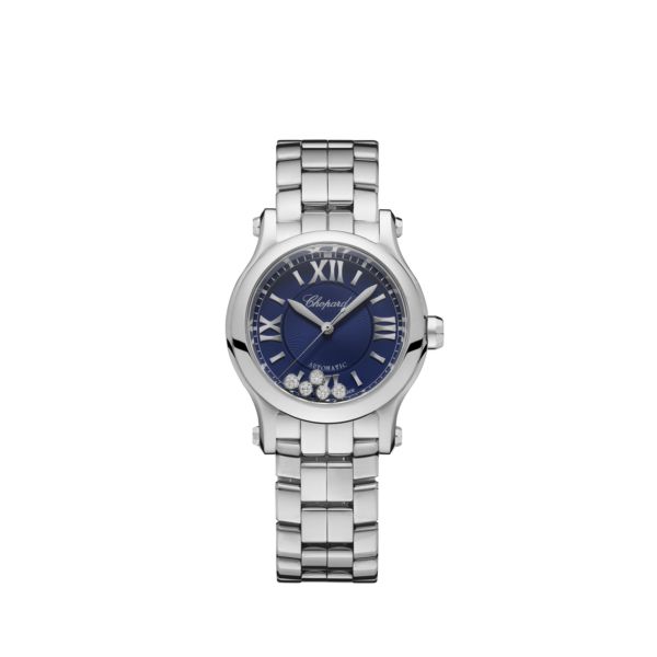 Chopard Happy Sport Stainlees steel & Diamonds Ladies Watch - Premium Luxury Product
