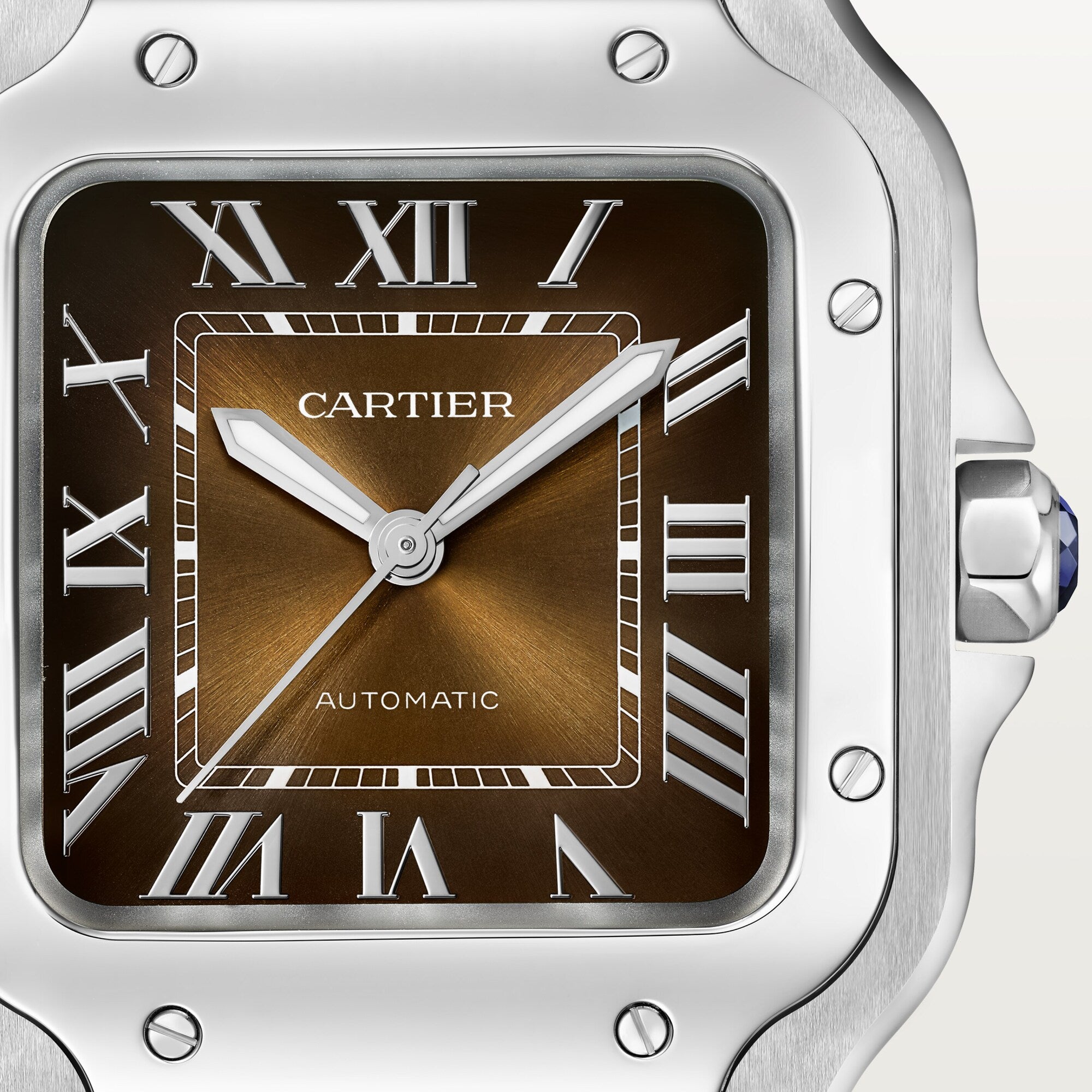 Cartier Santos de Cartier Stainless Steel Men's Watch - Premium Luxury Product