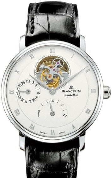 Blancpain Villeret Tourbillon 8 Jours Platinum Mens Watch - Premium Luxury Product