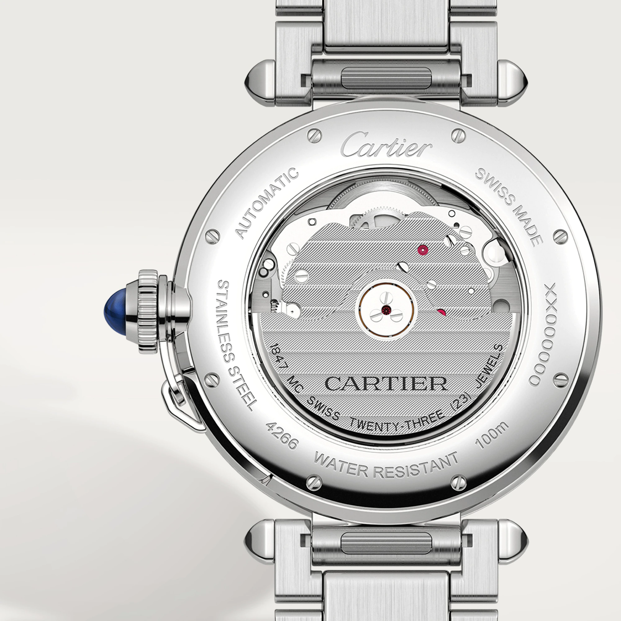 Cartier Pasha 41 mm Stainless steel Men's Watch - Premium Luxury Product