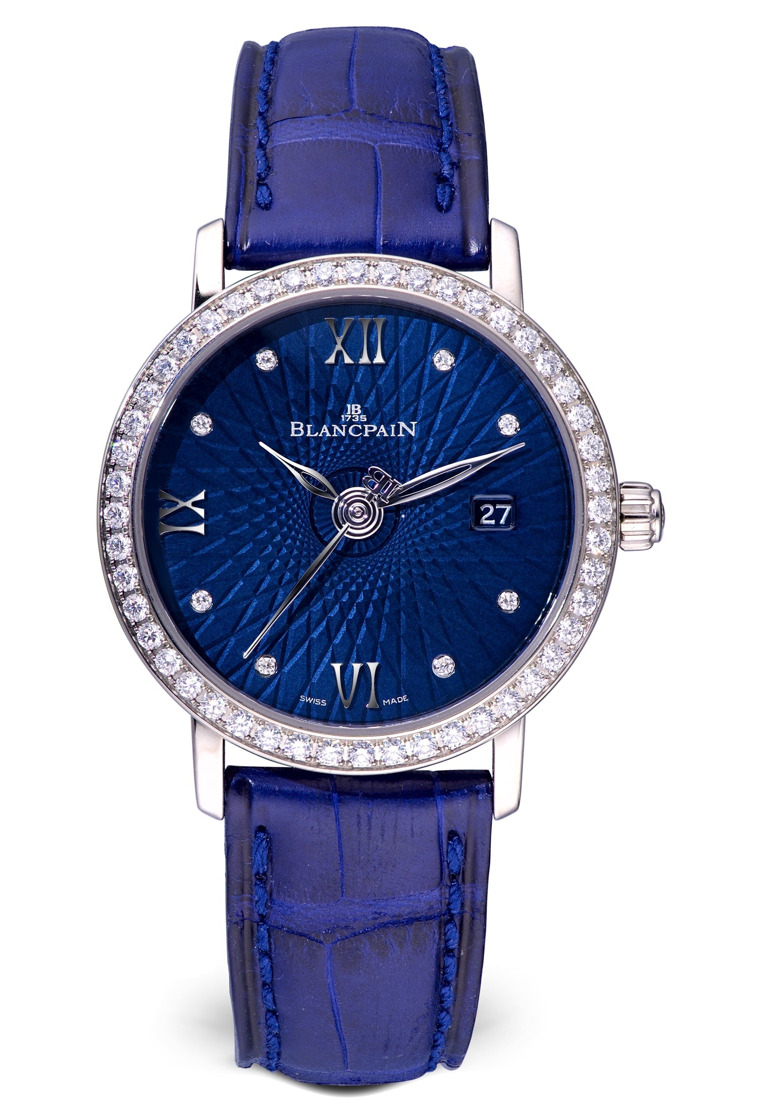 Blancpain Ultraplate Date White Gold Ladies Watch - Premium Luxury Product