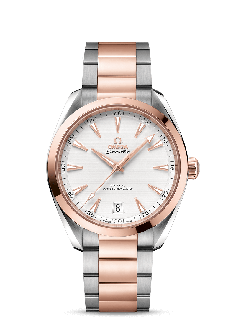 Omega Seamaster Aqua Terra Co-Axial Master Chronometer Stainless Steel & 18K Sedna™ gold Men's Watch - Premium Luxury Product