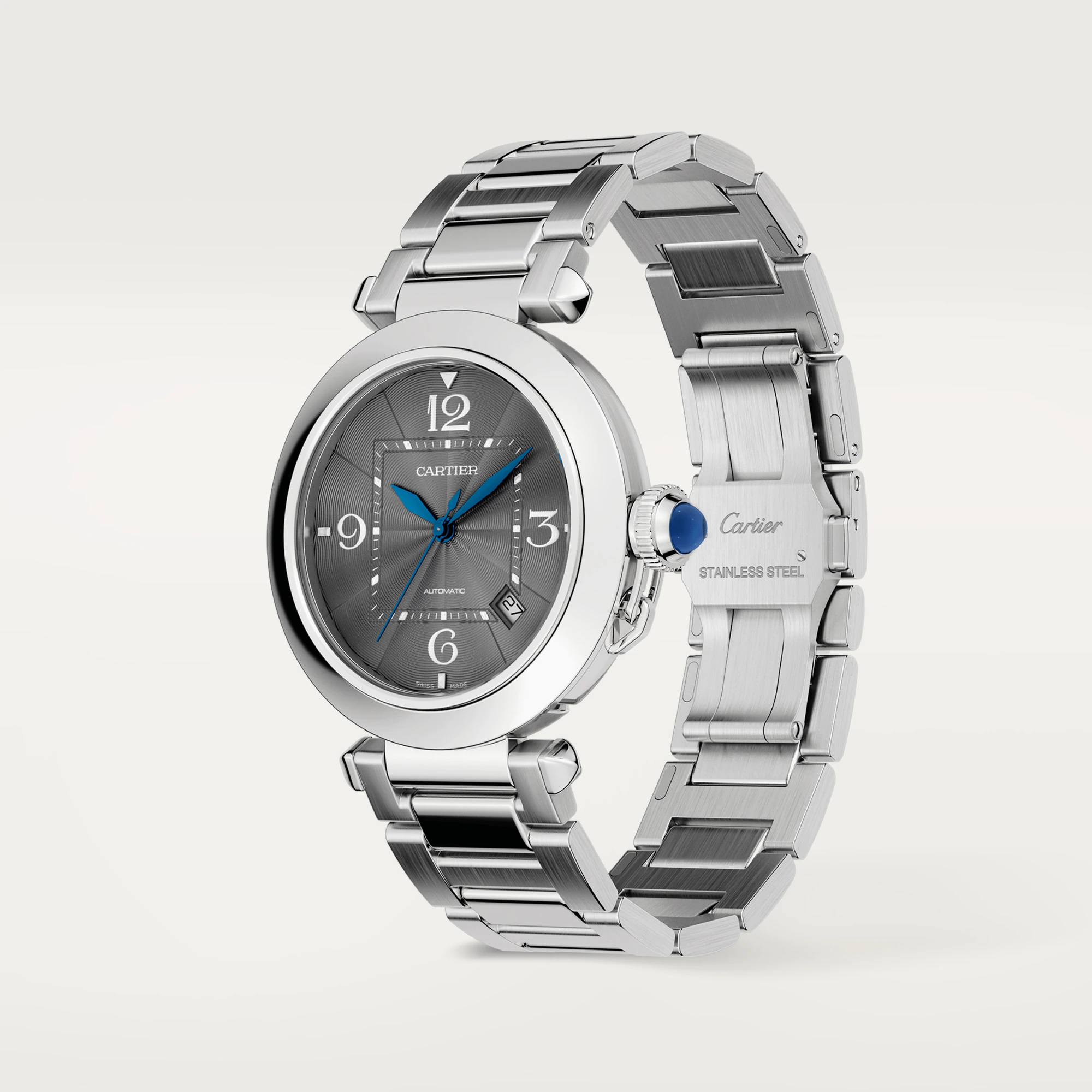 Cartier Pasha 41 mm Stainless steel Men's Watch - Premium Luxury Product