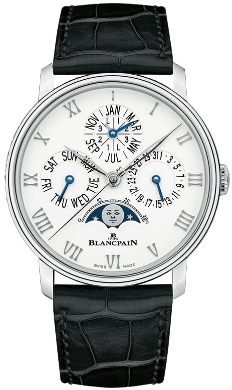 Blancpain Villeret Quantieme Perpetuel Stainless Steel Men's Watch - Premium Luxury Product