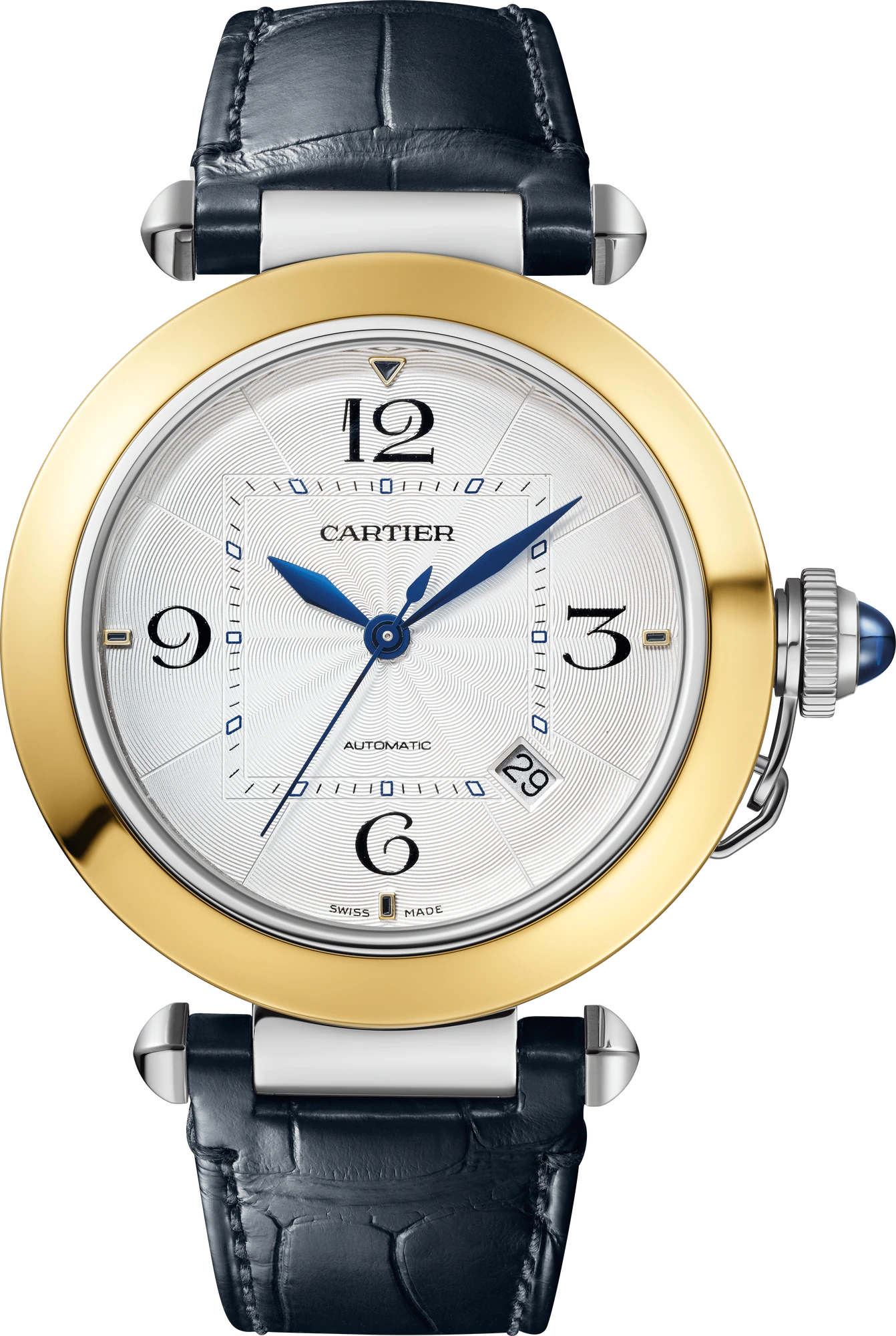 Cartier Pasha 41 mm 18K Yellow Gold & Stainless steel Men's Watch - Premium Luxury Product