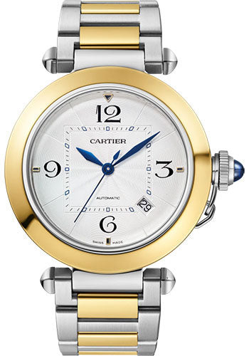 Cartier Pasha 41 mm 18K Yellow Gold & Stainless steel Men's Watch - Premium Luxury Product