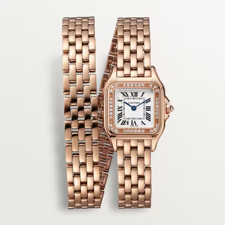 Cartier Panthere de Cartier 18K Rose Gold & Diamonds Lady's Watch - Premium Luxury Product