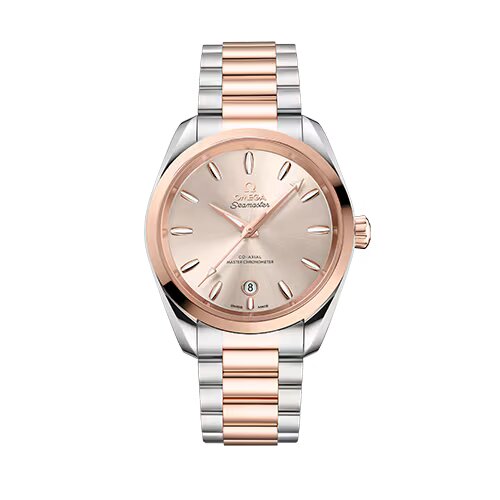 Omega Seamaster Aqua Terra Stainless steel & Sedna™ gold Men's Watch - Premium Luxury Product