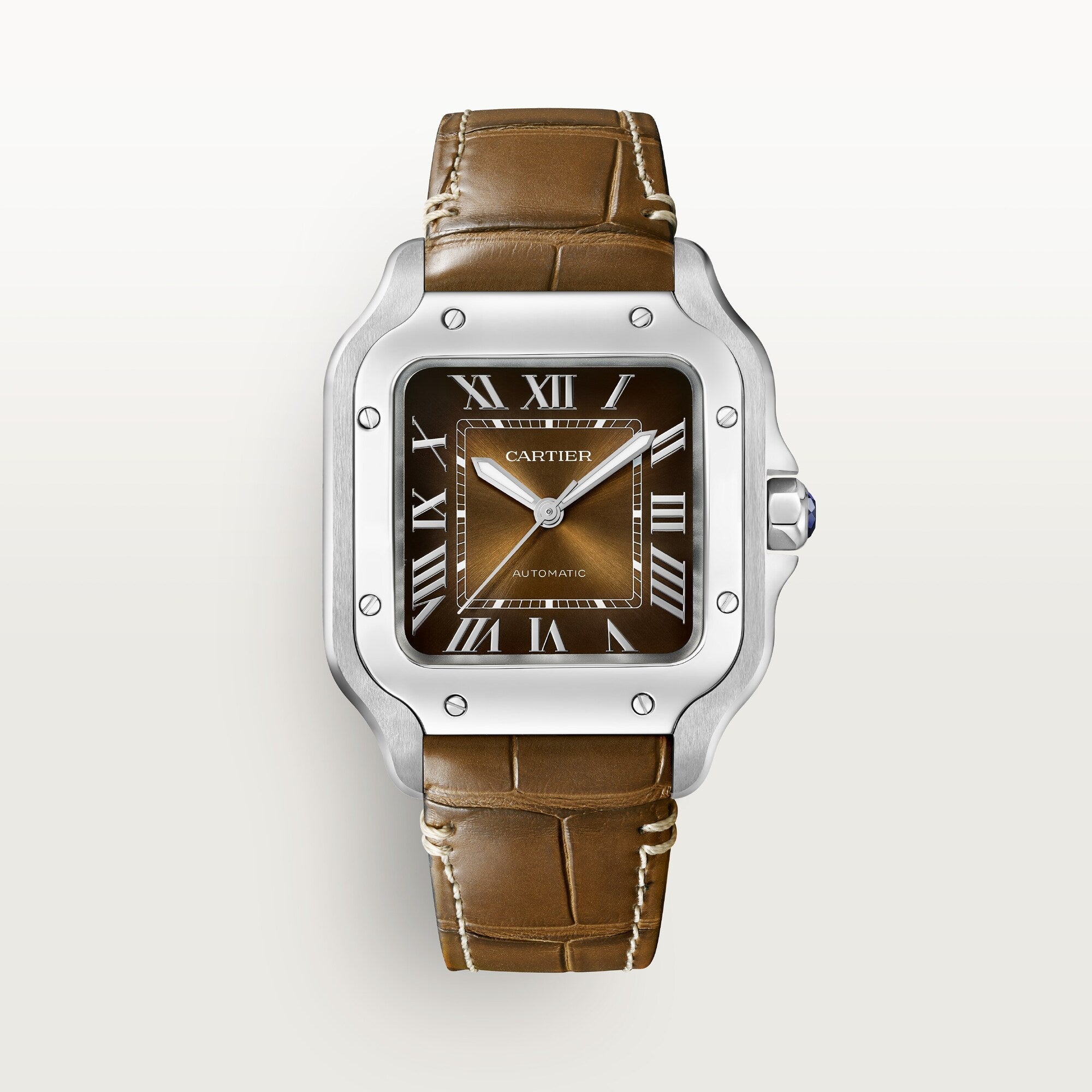 Cartier Santos de Cartier Stainless Steel Men's Watch - Premium Luxury Product
