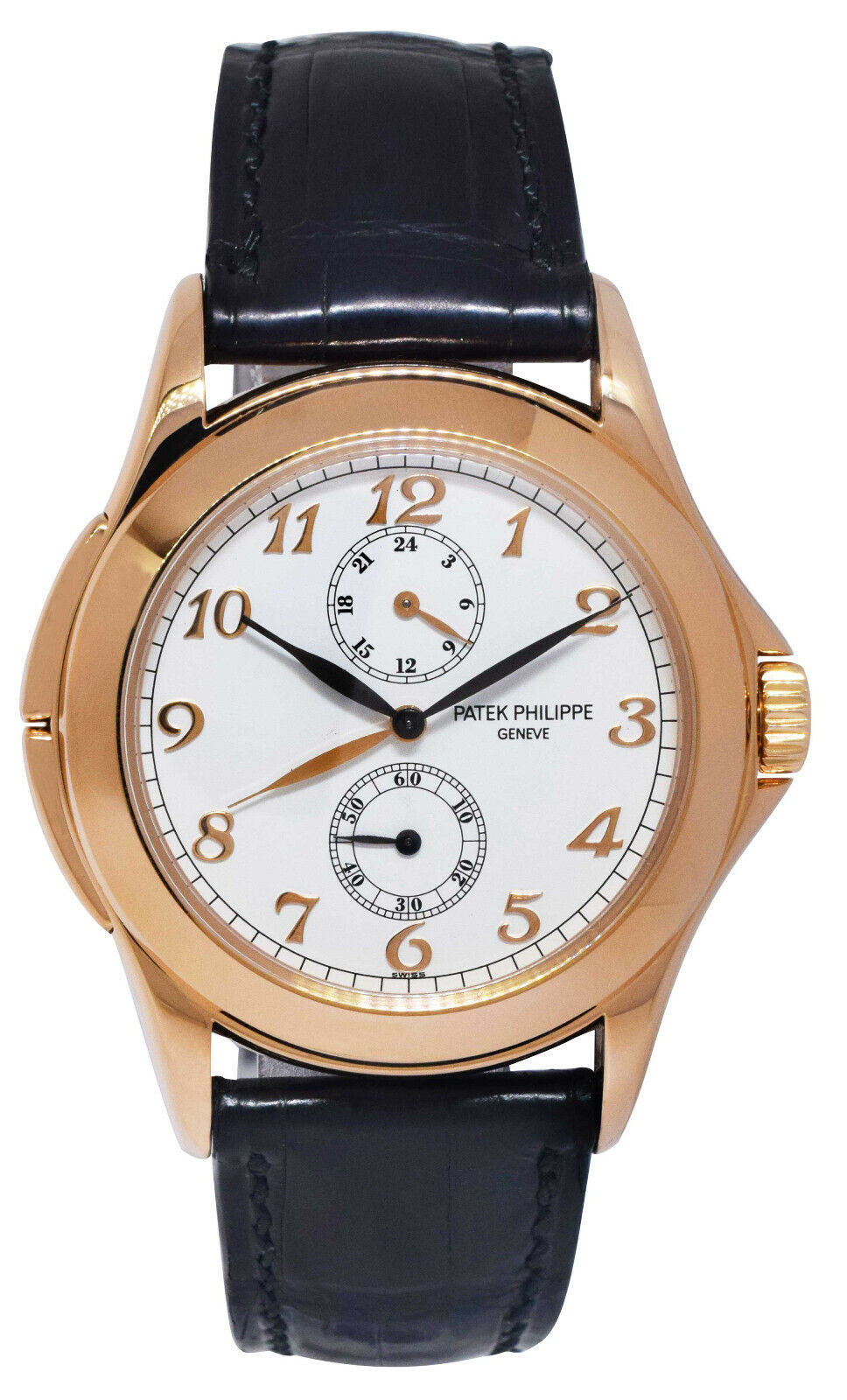 Patek Philippe Calatrava Travel Time 18K Rose Gold Men's Watch