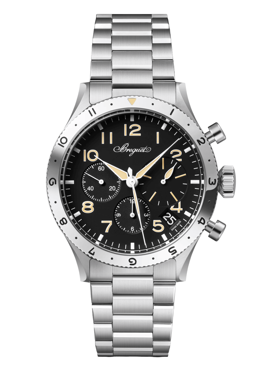 Breguet Type XX Chronograph Stainless Steel Men's Watch - Premium Luxury Product