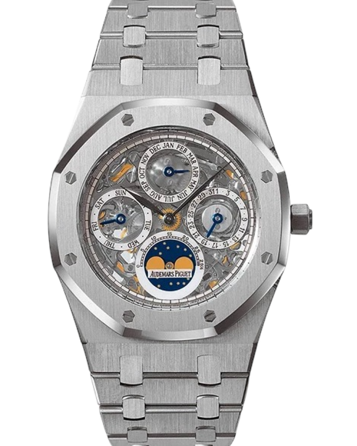 Audemars Piguet Royal Oak Perpetual Calendar Openwork Stainless steel Men's Watch - Premium Luxury Product