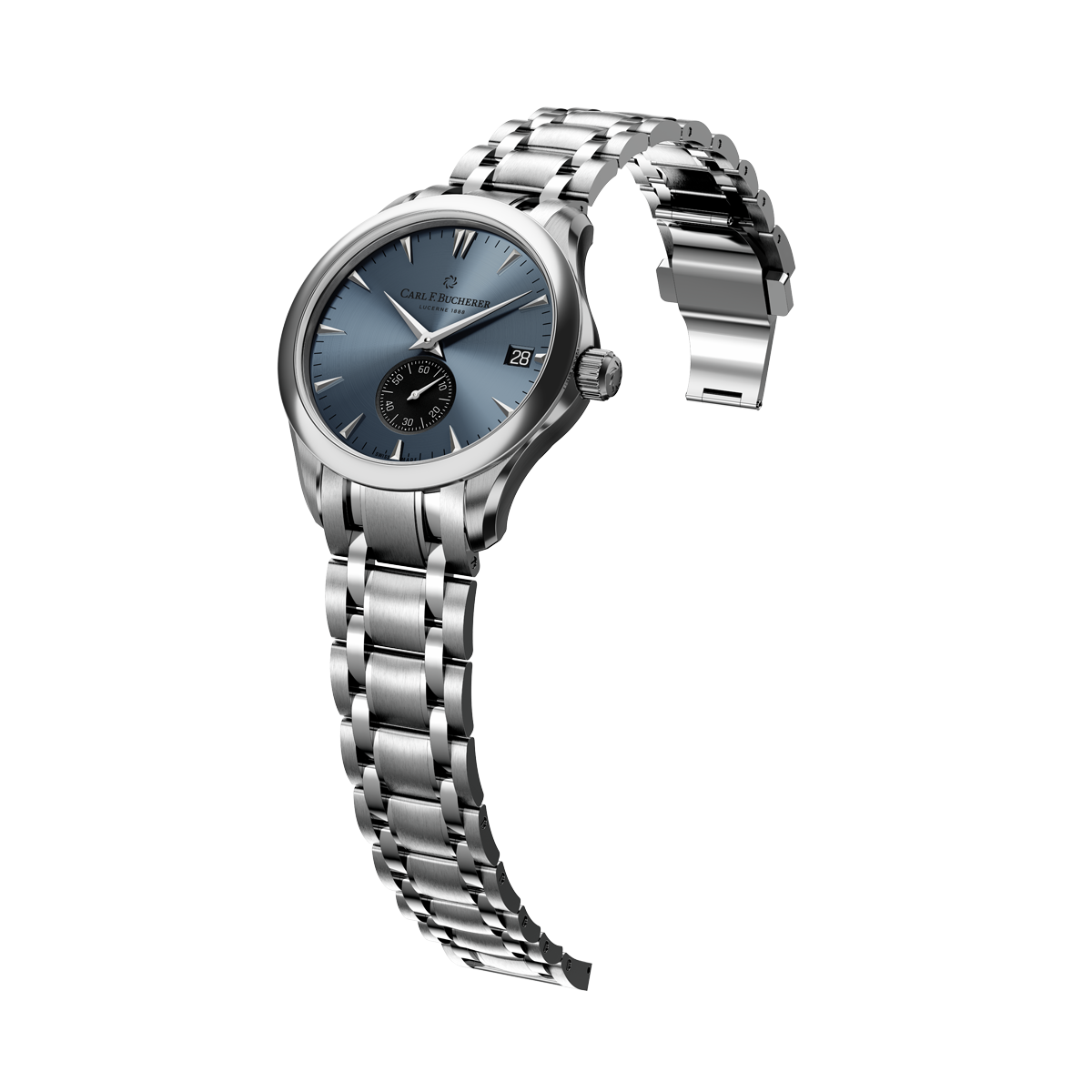 Carl F. Bucherer Manero Chronometer Stainless Steel Men's Watch - Premium Luxury Product