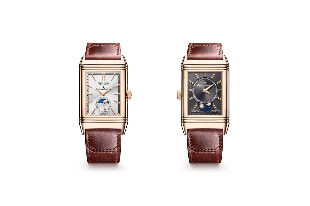 Jaeger-Lecoultre Reverso Tribute Duoface Calendar 18K Rose Gold Men's Watch - Premium Luxury Product