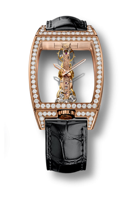 Corum Golden Bridge 18K Rose Gold & Diamonds Lady's Watch - Premium Luxury Product