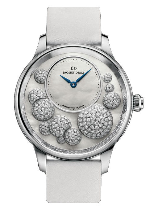Jaquet Droz Petite Heure Minute Heure Celeste 18K White Gold Ladies Watch