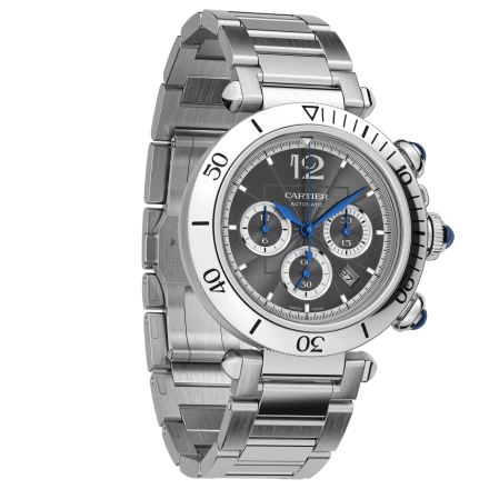 Cartier Pasha  Chronograph Stainless steel Men's Watch - Premium Luxury Product