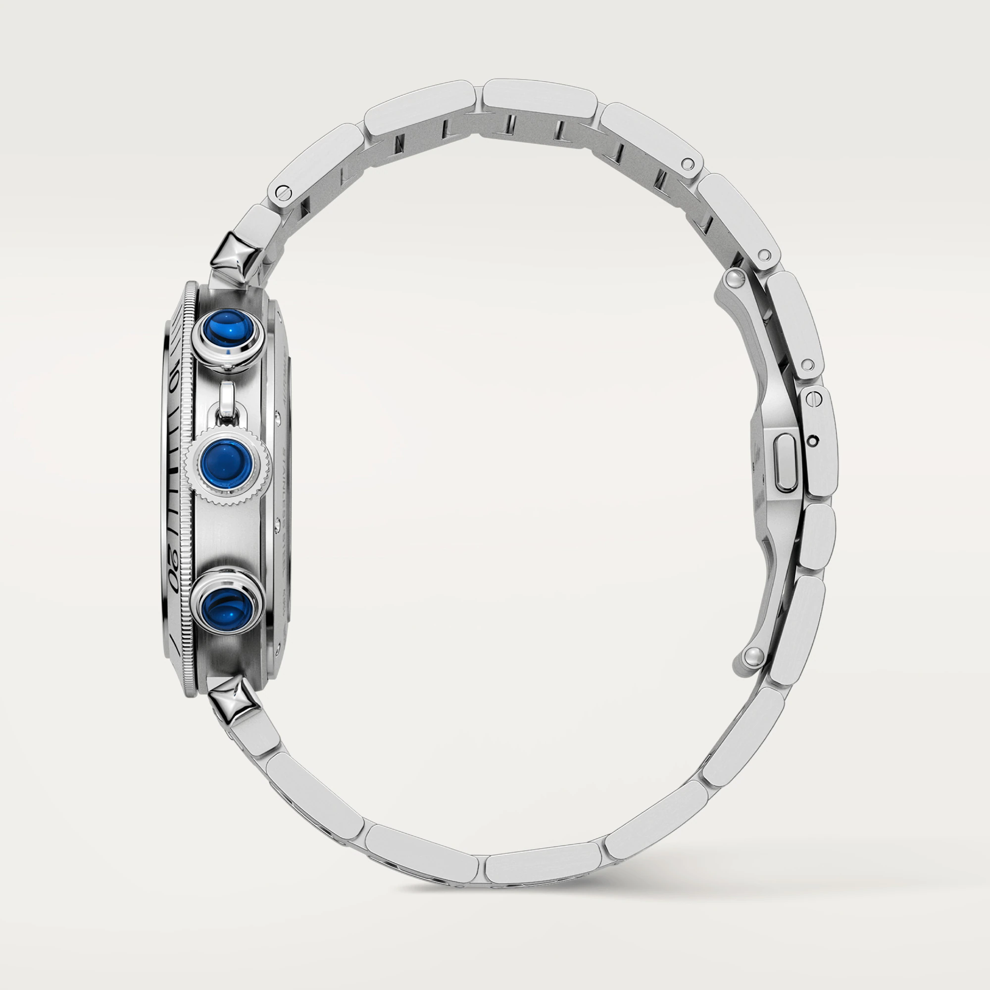 Cartier Pasha  Chronograph Stainless steel Men's Watch - Premium Luxury Product